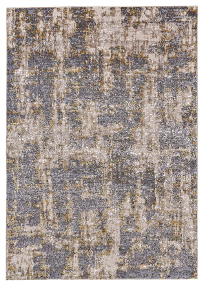 Weave & Wander Vanhorn Rug, Gold/Sterling, 1'8"x2'10"