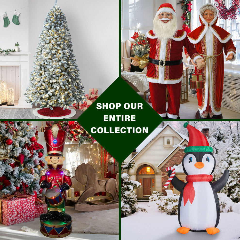 8-Ft. Pre-Lit Inflatable Angel Trio