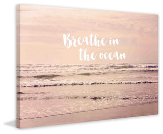"Breathe in the Ocean" Print on Canvas by Sylvia Cook