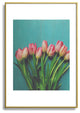 Olivia St Claire Lovely Pink Tulips Metal Framed Art Print