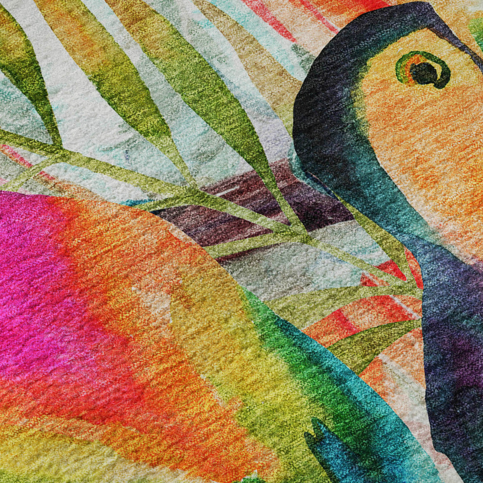 Addison Premium Washable Mayfield AMF200 Multi 3' x 5' Rug