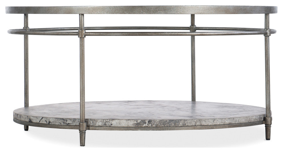 Round Cocktail Table, Champagne