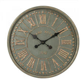 Celadon Iron Clock For Wall Decor