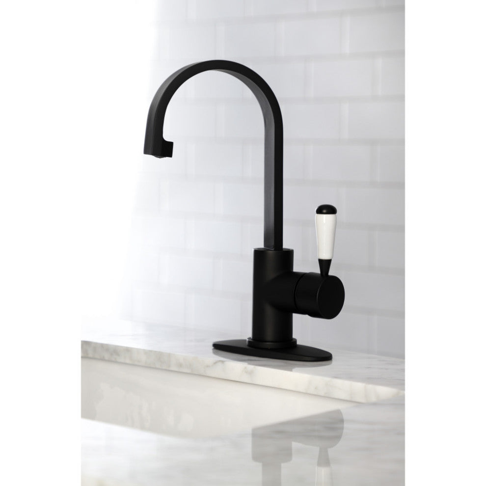 LS8610DPL Paris One-Handle 1-Hole Deck Mounted Bar Faucet, Matte Black