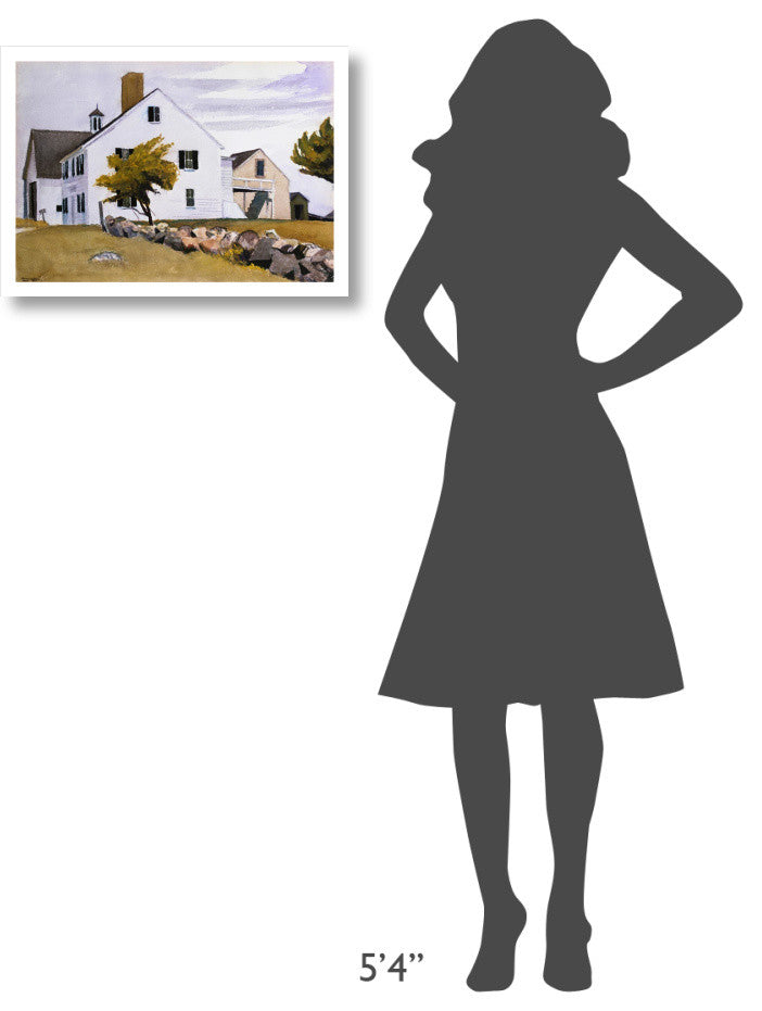 "House at Essex, Massachusetts" Digital Paper Print by Edward Hopper, 24"x17"