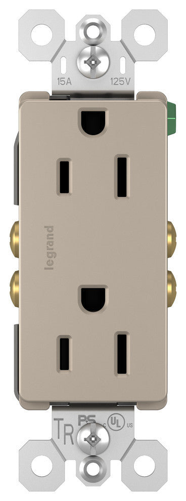 Tamper-Resistant Receptacle, Nickel