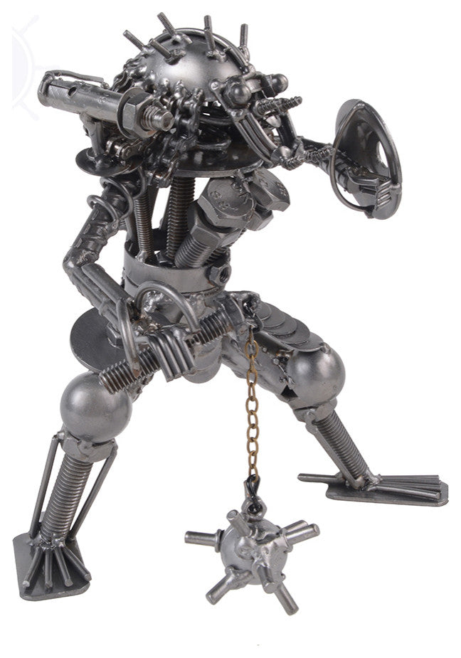 Metal Predator With Chain Flail and Shield