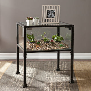Gretta Terrarium Display End Table