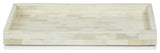 Mahar Rectangular Bone Inlay Tray, 14" x 7"