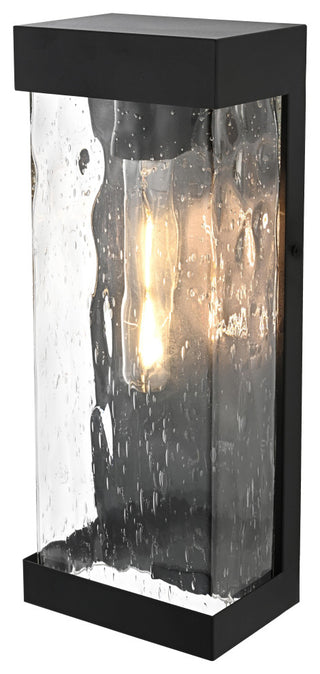 Home Living 16" Outdoor Wall Sconce, Black