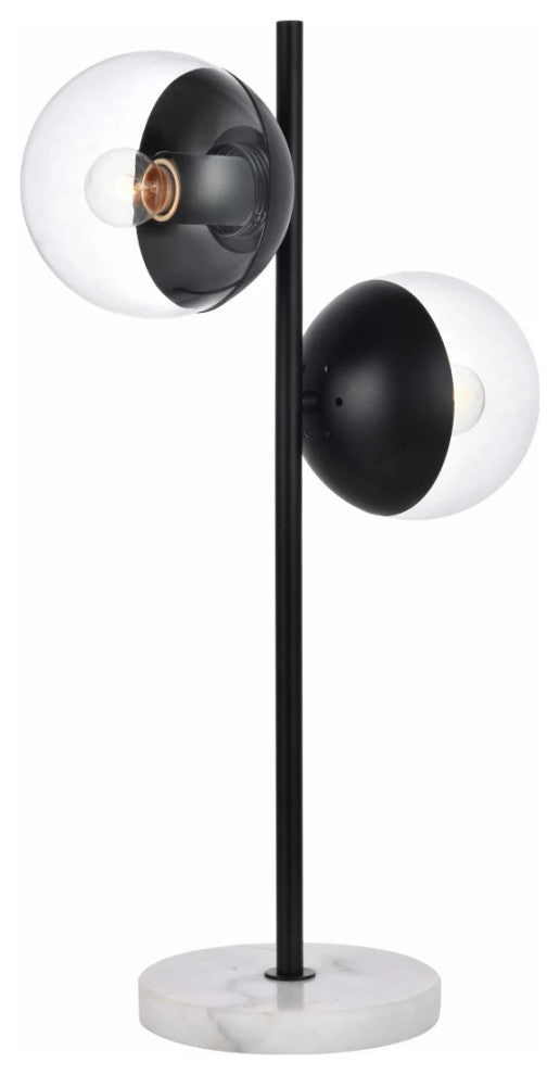 Elegant Lighting LD6155 Eclipse 2 Light 23" Tall Tree Table Lamp - Chrome