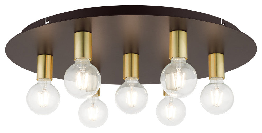 Bronze Transitional, Versatile, Modern, Urban, Minimal Flush Mount