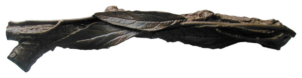 Leafy Branch Pull Antique Brass Left Side, Dark Brass, Left