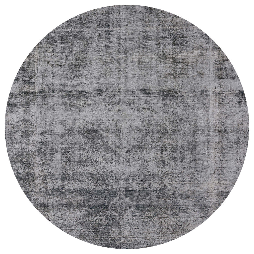 Ahgly Company Indoor Round Mid-Century Modern Area Rugs, 8' Round