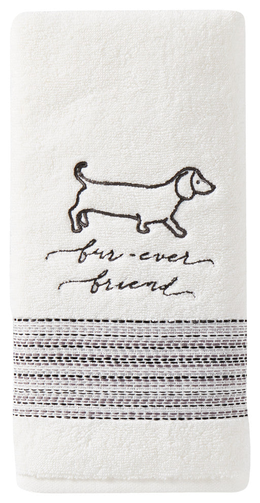SKL Home 2-Piece Fur Ever Friends Hand Towel Set