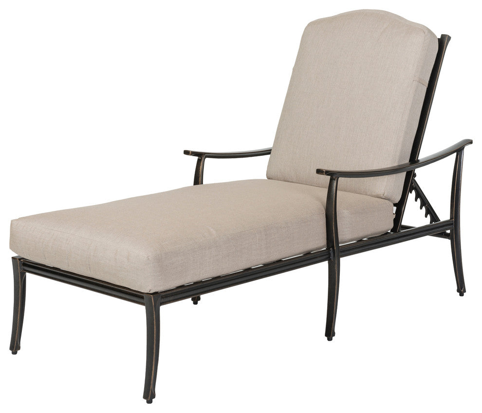 Edge Chaise Lounge, Midnight Gold/Cast Ash