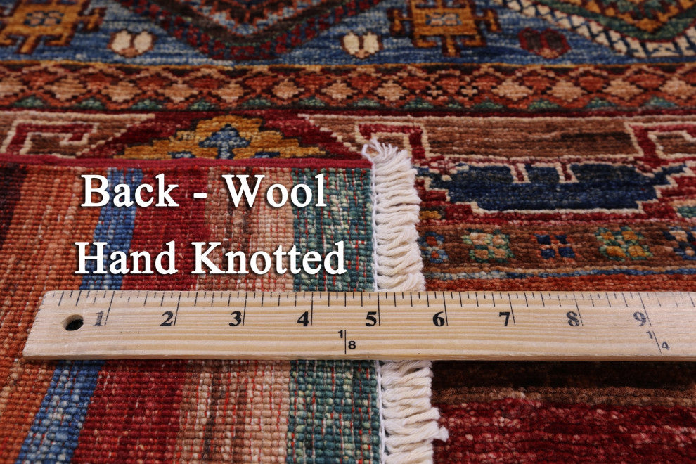 2' 7" X 4' 1" Khorjin Super Kazak Hand-Knotted Wool Rug - Q12344