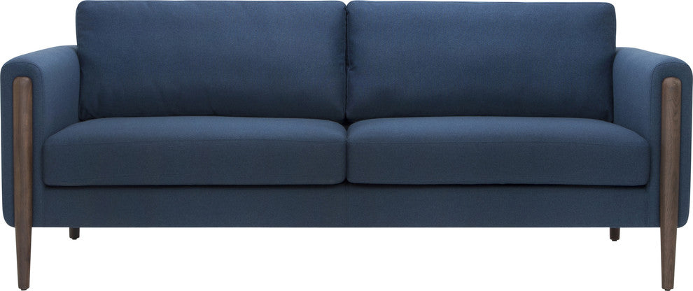 Steen 3-Seater Sofa in Lagoon Blue Velour by Nuevo