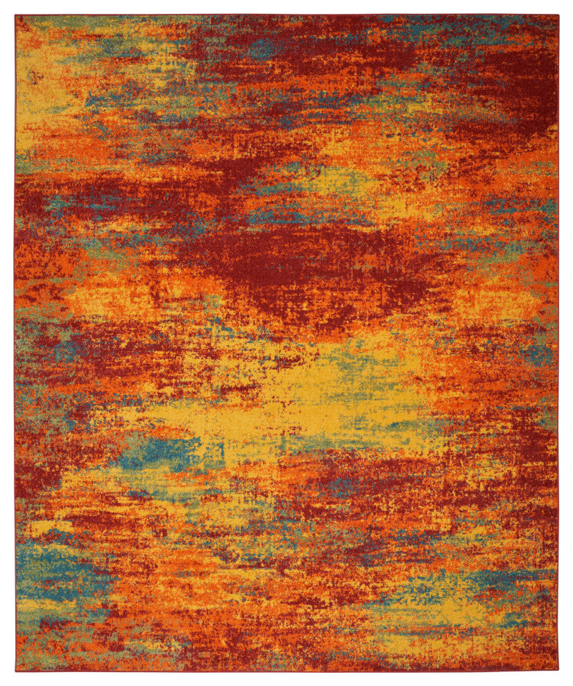 Nourison Essentials 5'' x 7'' Flame Modern Rug