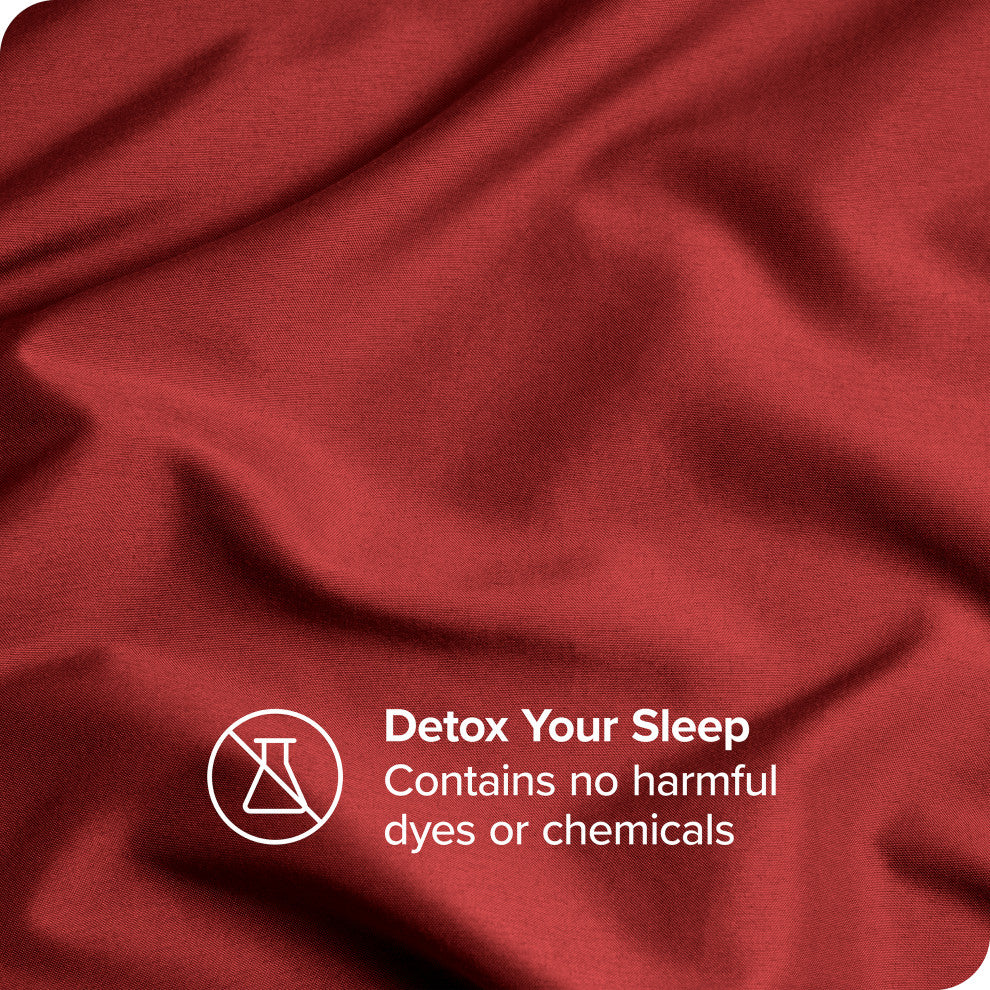 Bare Home Microfiber Pillowcases - Set of 2, Red, King