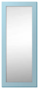 72"x30" Pop of Color Wall/Floor Mirror Art, Soft Blue