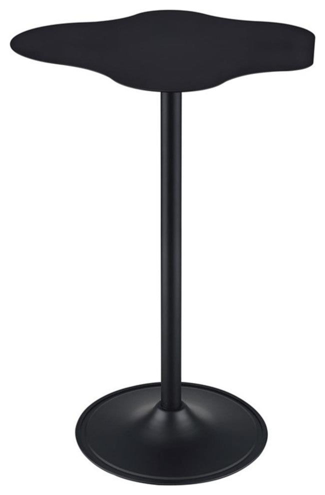 Coaster Keanu Modern Metal Pedestal Cloud-Shaped Top Bar Table in Black