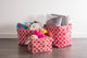 Polyester Bin Lattice Rust Rectangle Medium 16"x10"x12"