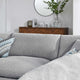 Commix Down Filled Overstuffed Boucle Fabric 5-Piece Sectional Sofa, Light Gray