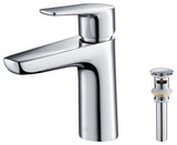 Harmony Brass Single Handle Bathroom Faucet KBF1011, Chrome, With Drain