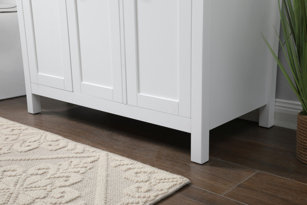 36" SIngle Bathroom Vanity, White