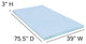 14" Metal Platform Bed Frame, 10" Pocket Spring Mattress & Memory Foam Topper, Black, Twin