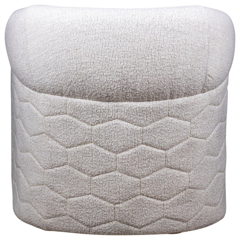 A'Buzz Swivel Chair, Del Ray Pearl With Never Fear Protection