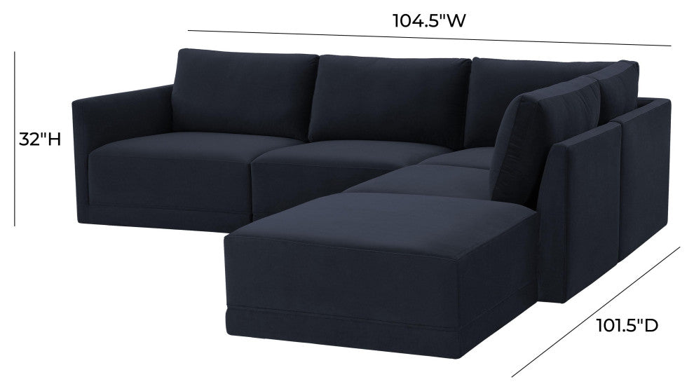 Willow Navy Modular RAF Sectional