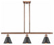 Innovations 516-3I-AC-M8-BK 3-Light Island Light, Antique Copper