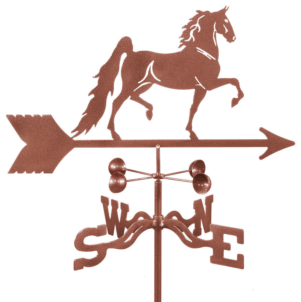 Saddlebred Horse Weathervane With Roof Mount