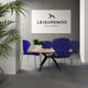 LeisureMod Modern Oyster Transparent Side Chair, Set of 4 Transparent Blue