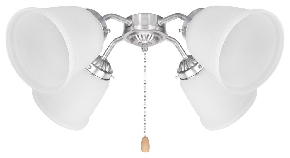 Aspen Creative 23045-4 Bell Shaped Frosted Replacement Glass Shade 4 Pack