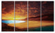 Cofete Beach Fuerteventura, Landscape Canvas Art Print, 48"x28", 4 Panels