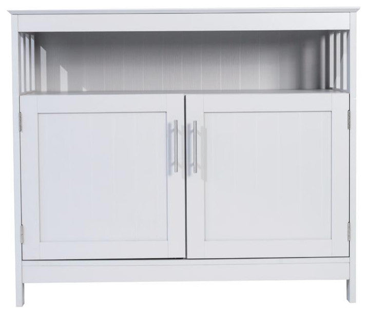 Mayfield 40" Classic Buffet and Sideboard with Double Door Storage Cabinet, Gray