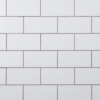 Crown Heights Ceramic Wall Tile, Matte White