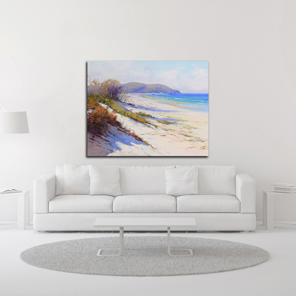 Port Stephans Beach Sands by Graham Gercken, Print on Canvas, 14" x 11"