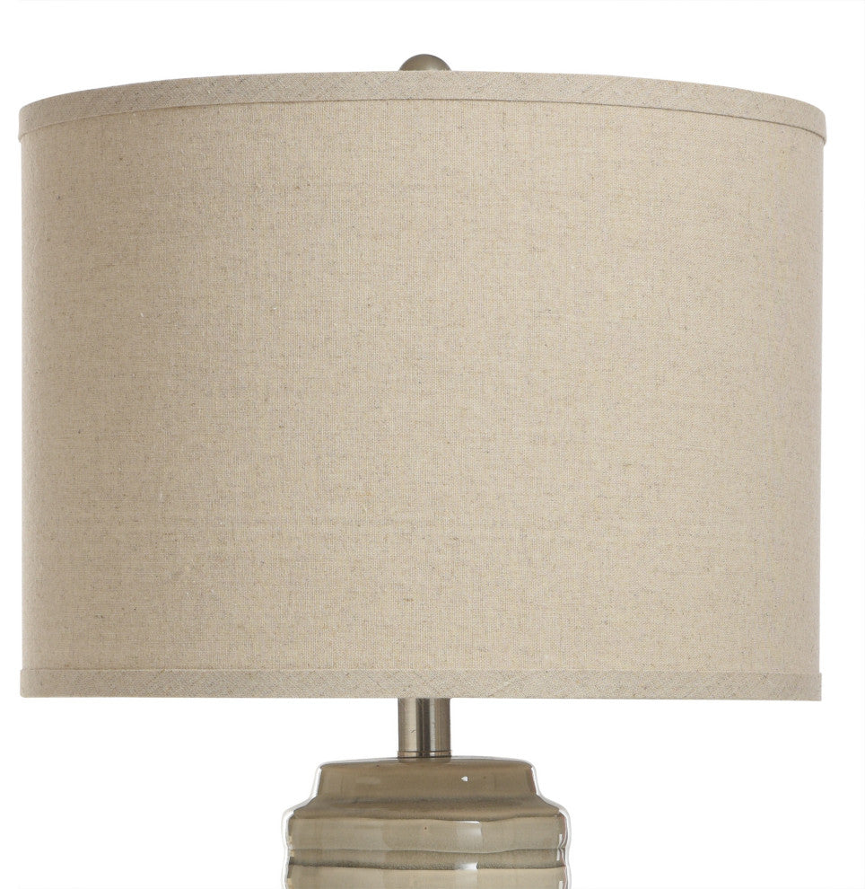 Anastasia Table Lamp Beige Body, Off White Finish