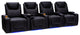 Seatcraft Pantheon Home Theater Seating, Black, Row of 4