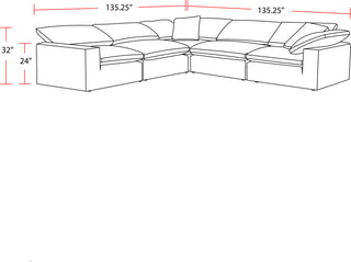 5 Piece Modular Sectional