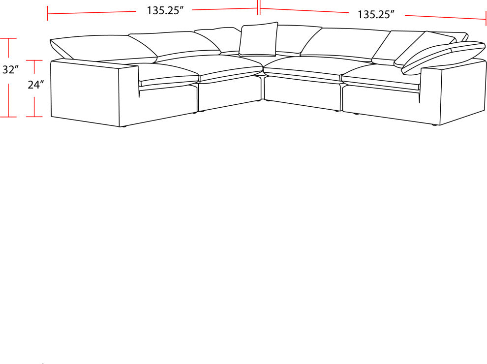 5 Piece Modular Sectional