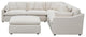 Coaster Hobson 6-piece Fabric Upholstered Modular Sectional Off White