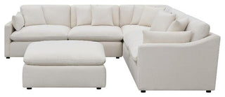 Coaster Hobson 6-piece Fabric Upholstered Modular Sectional Off White