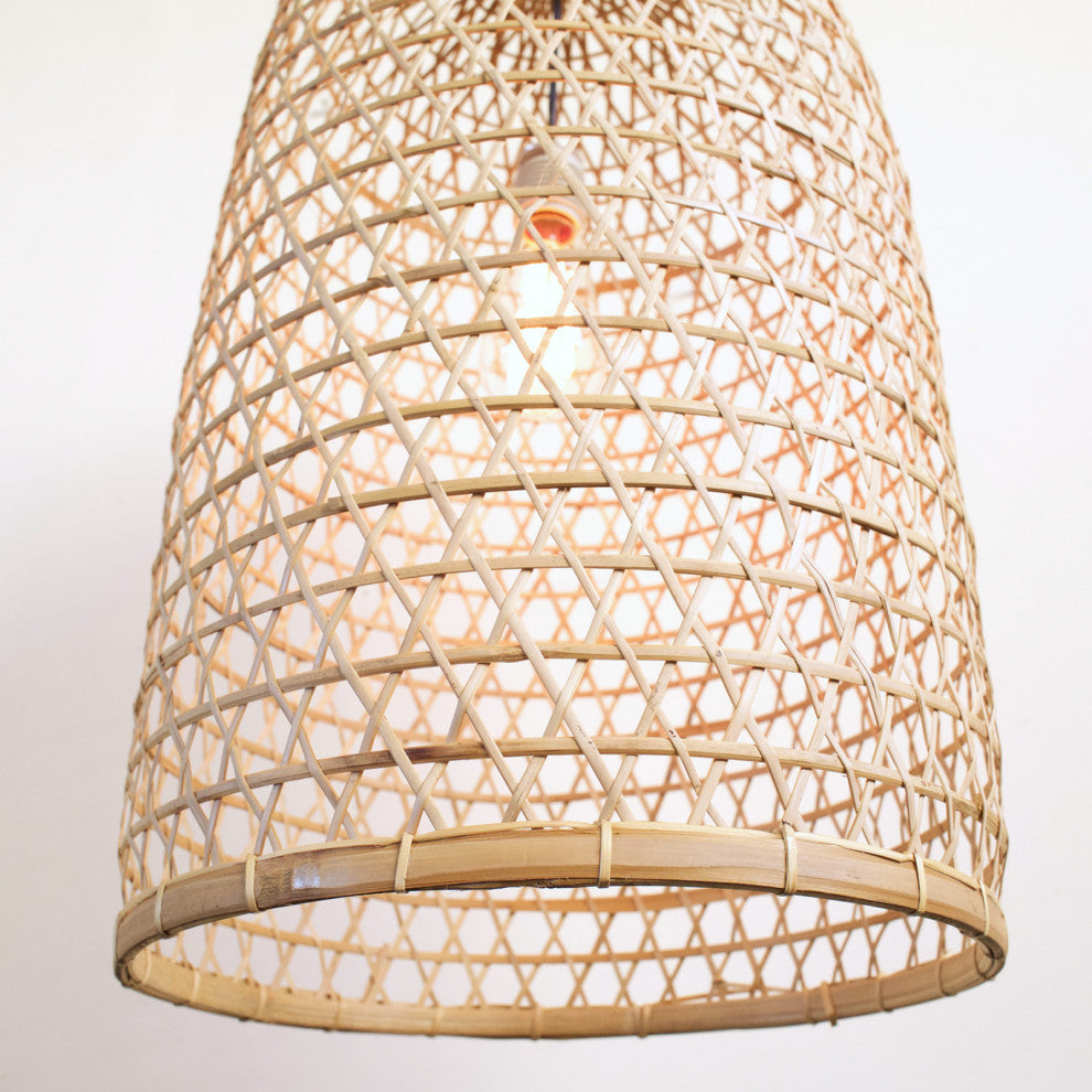 Bamboo Fish Basket Lantern Small