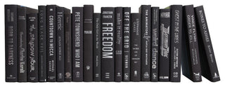 Decorative Books - Onyx & Silver - Black Books By The Foot