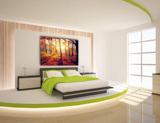 "Golden Afternoon" Tempered Glass Wall Art